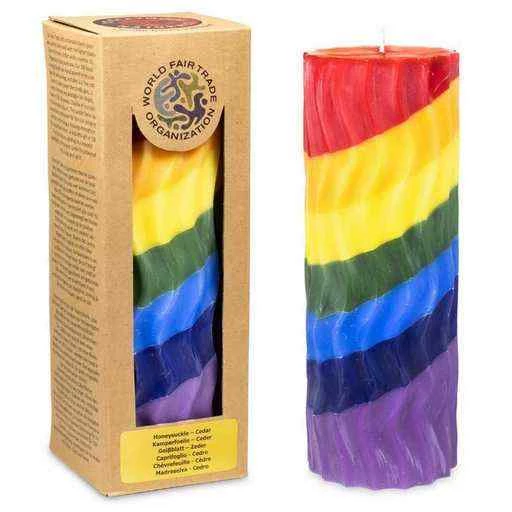Candela Alla Stearina Profumata Arcobaleno