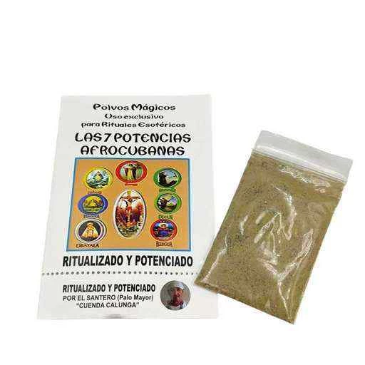 Polvere magica ritualizzata -- 7 Potencias Afrocubanas