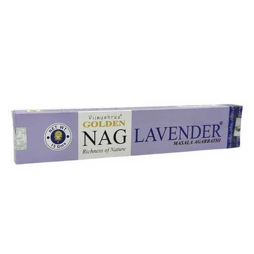 Incenso Vijayshree Golden Nag Lavender -- 1 confezione da 15 g