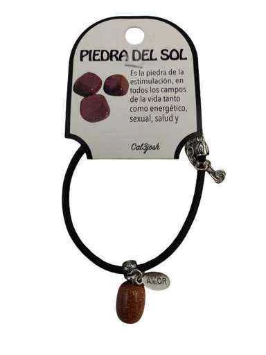 Bracciale regolabile con pendente pietra Pietra del Sole