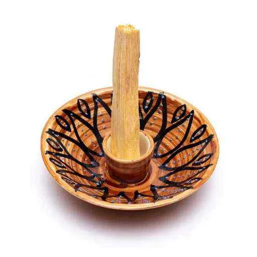 Bruciatore in ceramica per legnetti di Palo Santo