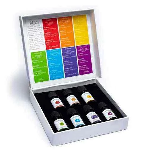 Aromafume miscela oli essenziali Chakra Set 7 flaconi -- 10ml