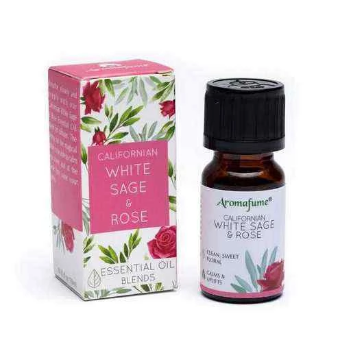 Aromafume miscela oli essenziali Salvia bianca & Rosa -- 10ml