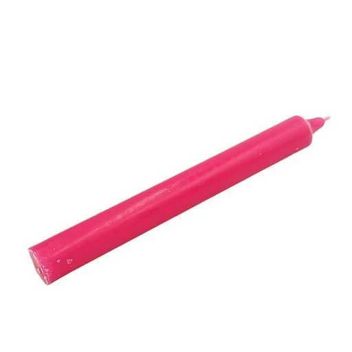 Candela da rituale colore pieno - Rosa Fucsia -- 21x2,2 Cm
