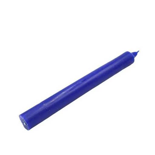 Candela da rituale colore pieno - Blue Navy -- 21x2,2 Cm
