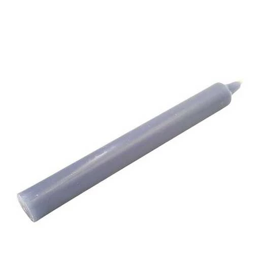 Candela da rituale colore pieno - Grigio -- 21x2,2 Cm