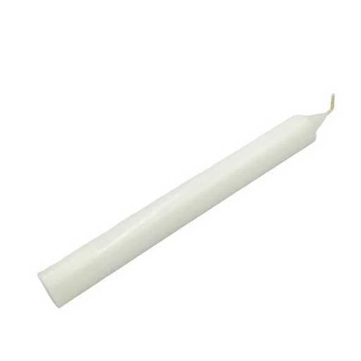 Candela da rituale colore pieno - Bianco -- 21x2,2 Cm