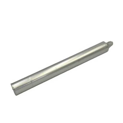 Candela da rituale colore pieno - Argento -- 21x2,2 Cm