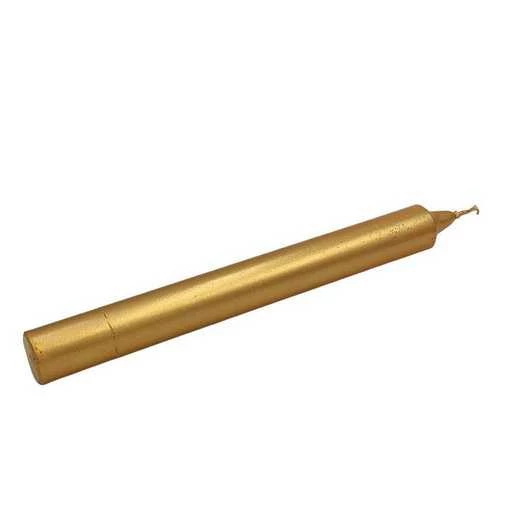 Candela da rituale colore pieno - Oro -- 21x2,2 Cm
