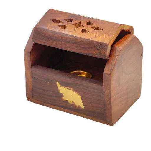 Porta incenso contenitore per coni Elefante -- 8x5x6 cm