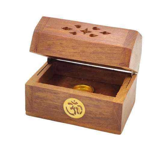 Porta incenso contenitore per coni OM -- 8x5x6 cm
