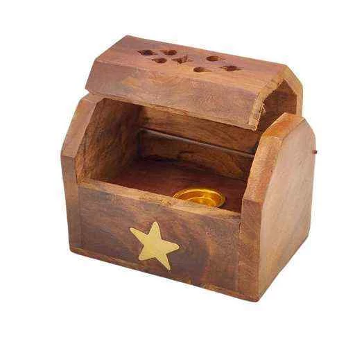 Porta incenso contenitore per coni Stella -- 8x5x6 cm