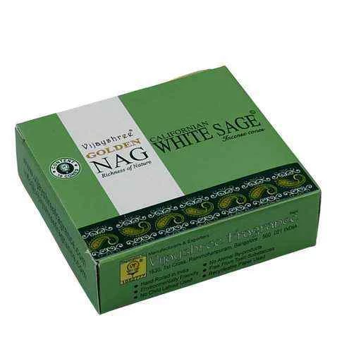 Coni di incenso Golden Nag Salvia Bianca -- 20 g