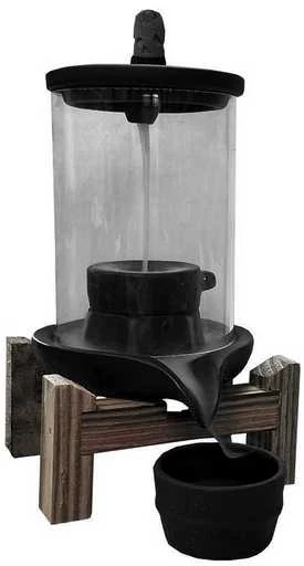 Incensiera in ceramica flusso inverso backflow -- Cascata in tubo -- 16.50 x 10.50 x 5.50 cm