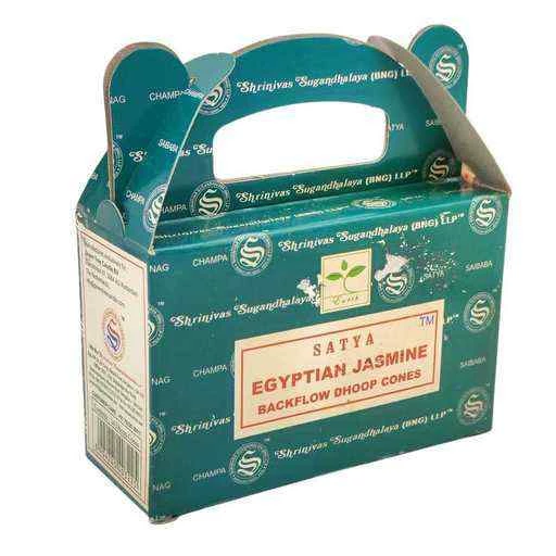Coni Di Incenso Satya a flusso inverso backflow -- Egyptian Jasmine -- 24 coni