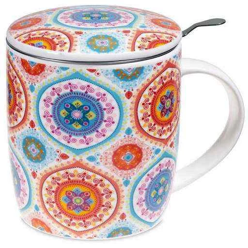 Mug Mandala blu con infusore
