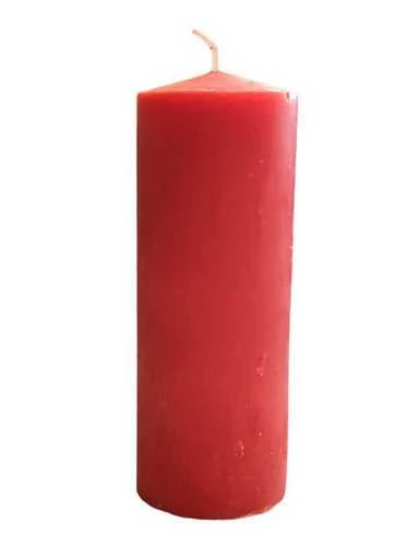 Cero da rituale colore pieno - Rosso