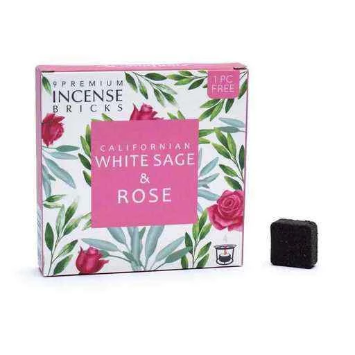 Mattoni di incenso Aromafume Salvia Bianca & Rosa-- 40 g