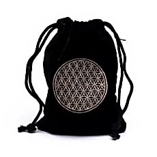 Borsa di velluto con Fiore della vita