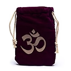 Borsa di velluto con simbolo Ohm