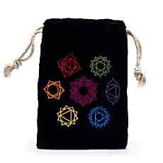 Borsa di velluto con 7 Chakra
