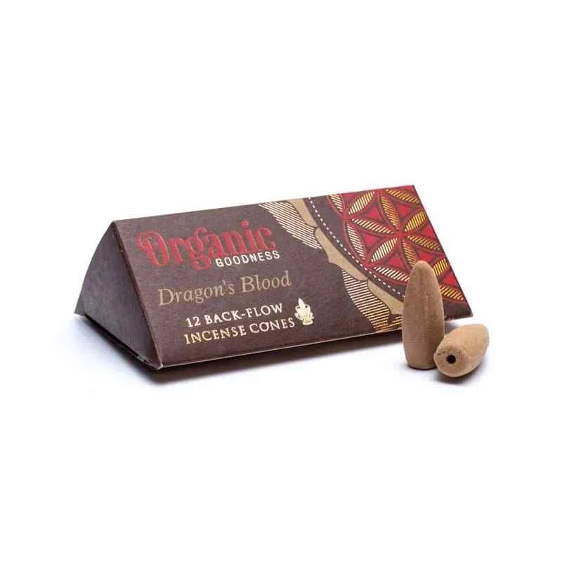 Coni Organic Masala a flusso inverso -- Sangue di drago -- Confezione 12 coni