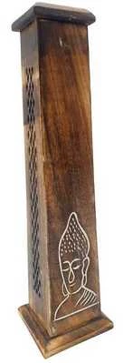 Portaincenso Legno Torre Buddha 30cm