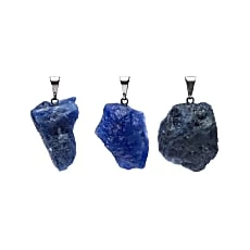 Ciondolo in sodalite grezza