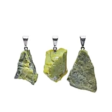Ciondolo in Serpentinite grezza