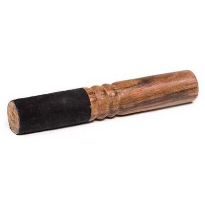 Batacchio Per Campane In Legno E
 Camoscio Nero -- 100 G;