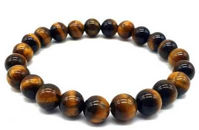 Bracciale Occhio di Tigre perle 8mm