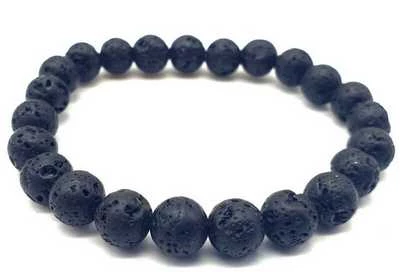 Bracciale Pietra di Lava perle 8mm