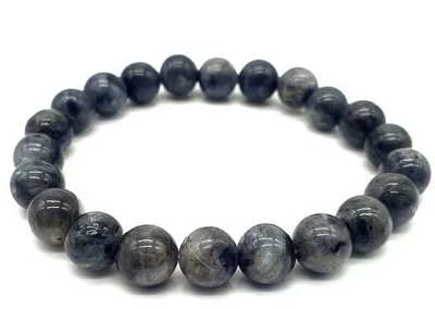 Bracciale Larvikite perle 8mm
