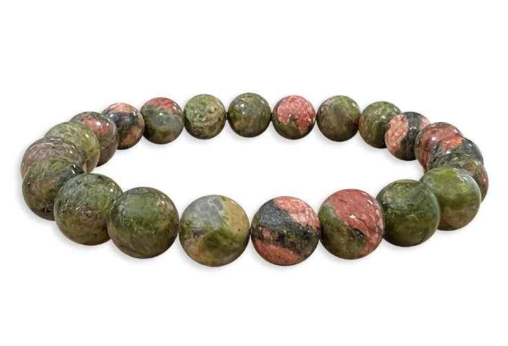 Bracciale Unakite perle 6mm