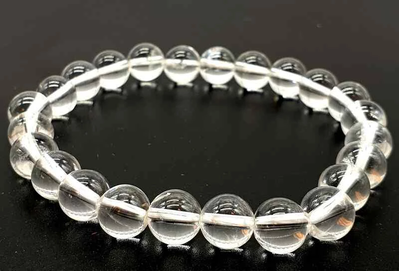 Bracciale Cristallo di rocca 8mm