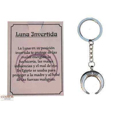 Portachiavi Amuleto Luna Rovesciata