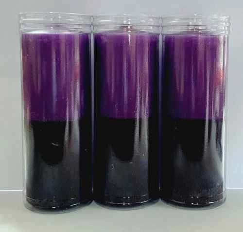 Cero da rituale colore pieno - Viola e Nero