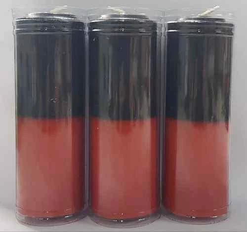 Cero da rituale colore pieno - Nero e Rosso