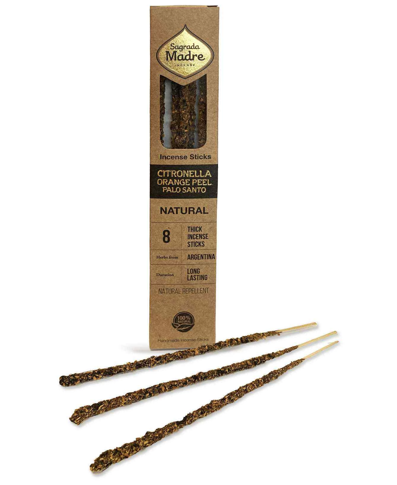 Incenso  Sagrada Madre Citronella Arancio Palo Santo