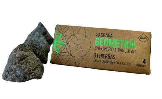 Incenso  Sagrada Madre Geometria a Piramide 31 Erbe