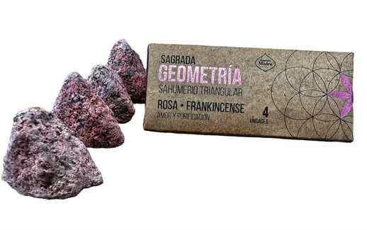 Incenso  Sagrada Madre Geometria a Piramide Rosa e frankincense