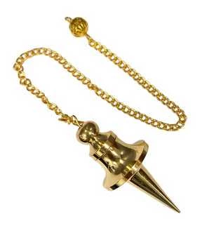 Pendolo In Ottone Dorato con Camera -- 30 G; 5 Cm