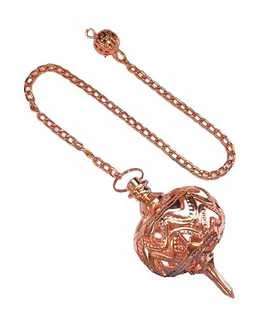 Pendolo Sfera In Ottone Ramato -- 10-20 G; 4 Cm