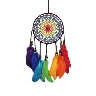 Acchiappasogni Mandala 7 Chakra diametro 20 cm-altezza 50 cm