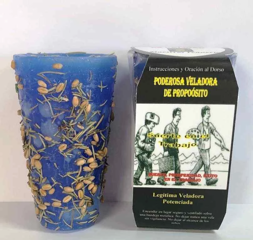 Candela esoterica -- Suerte en el trabajo -- per la fortuna nel lavoro