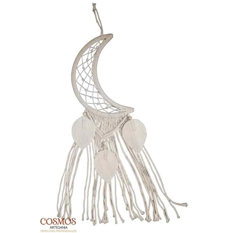 Acchiappasogni mezzaluna macramè 20x 75 cm di altezza