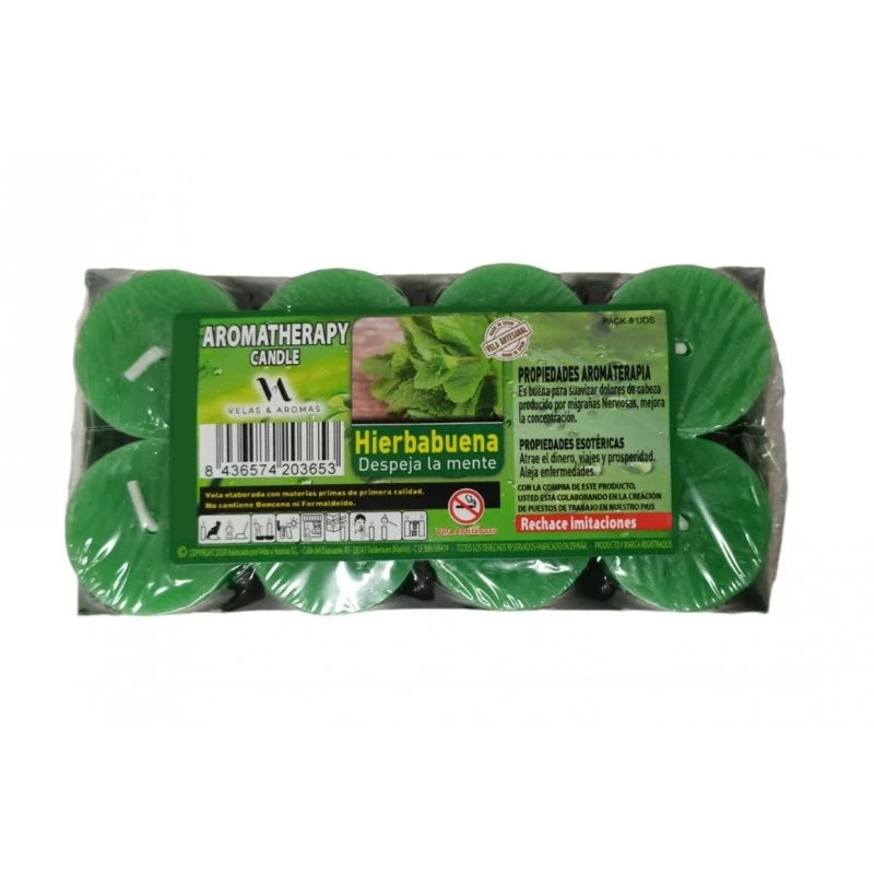 Cero alla Menta piperita  set 8 pz - cm 4x3