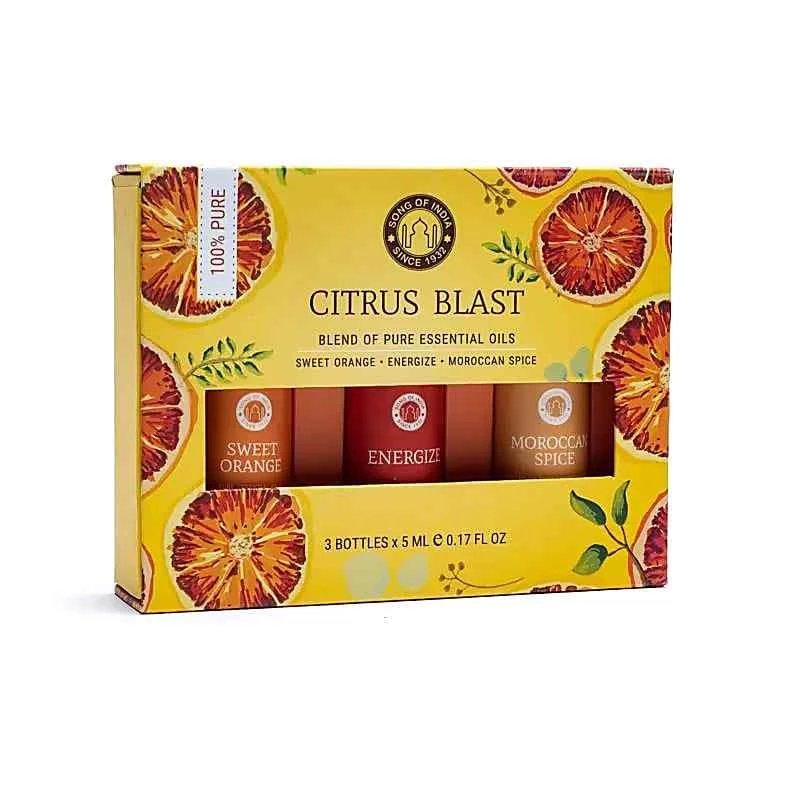 Set Olio Essenziale Aromatherapy Citrus Blast -- 3x5 ml