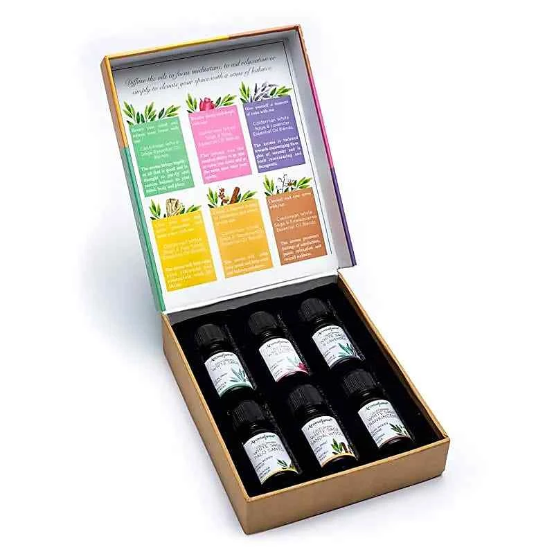 Aromafume miscela oli essenziali alla salvia set da 6 x 10ml