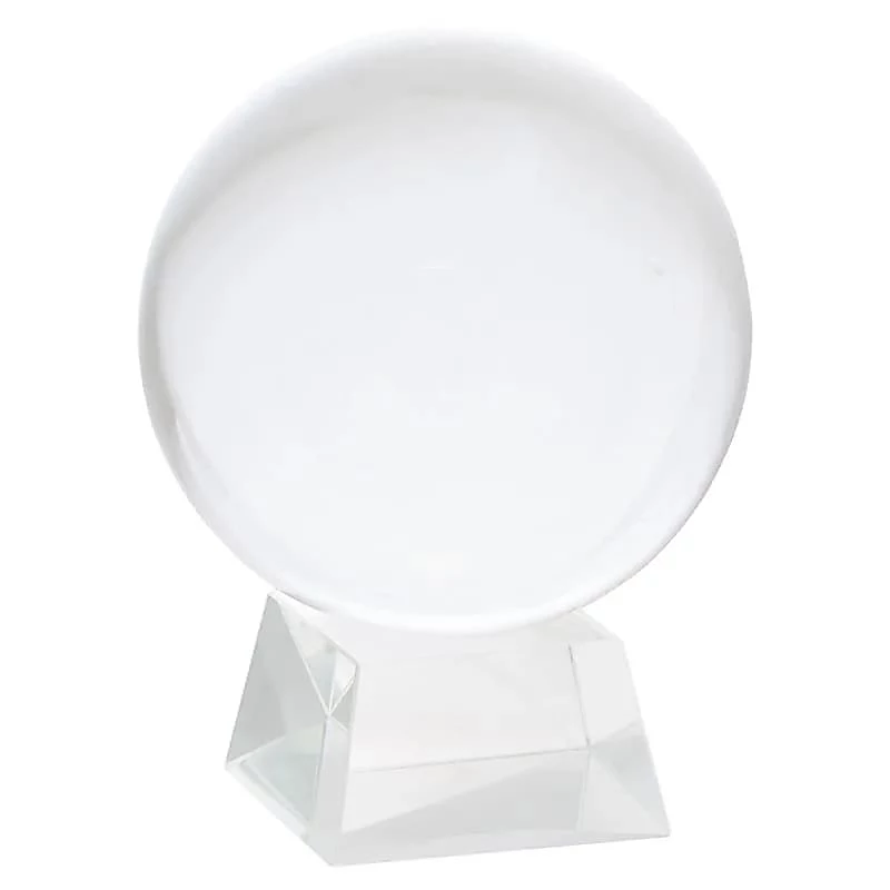Sfera Di Cristallo 15cm con supporto in vetro